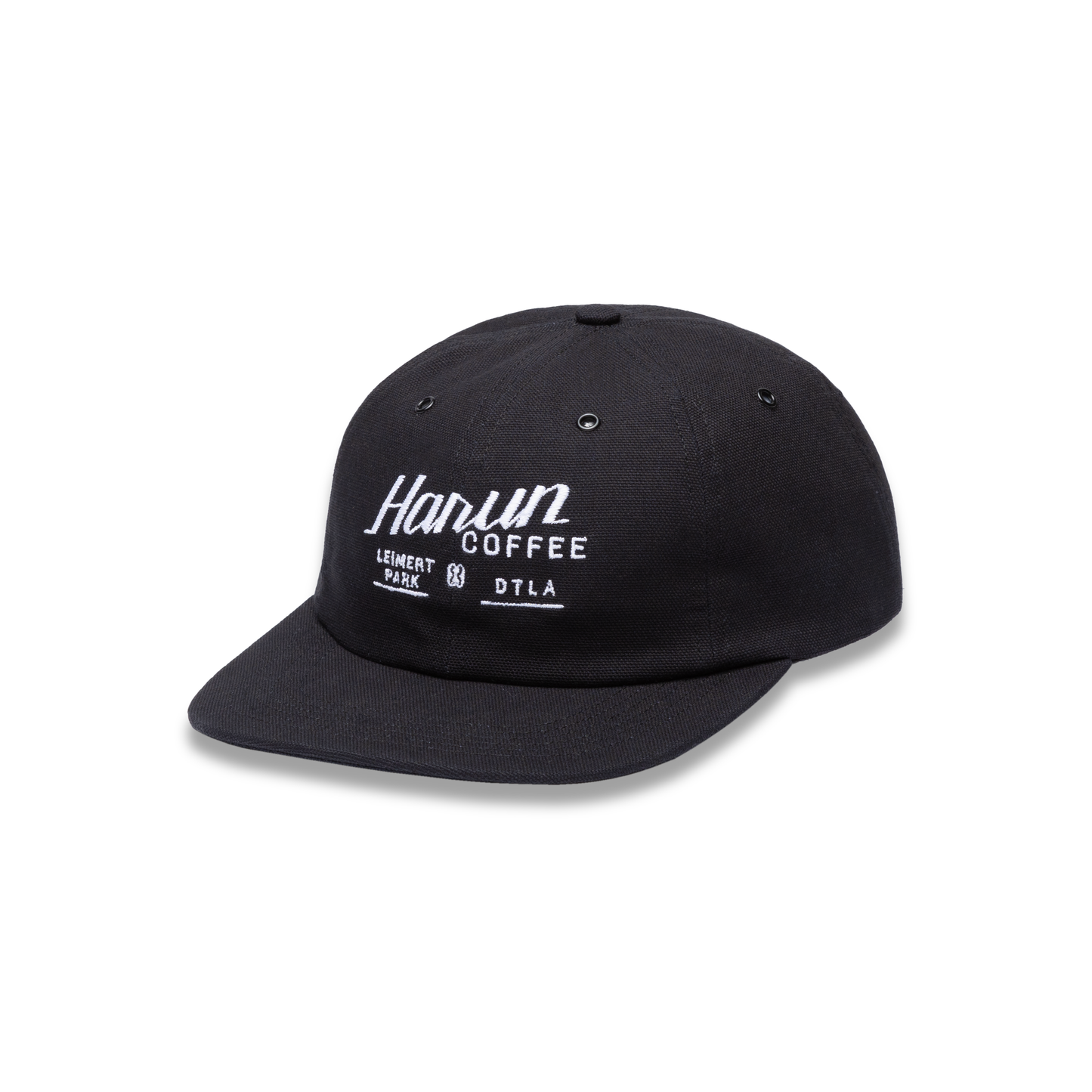 Harun Canvas 6 Panel Hat (Black)